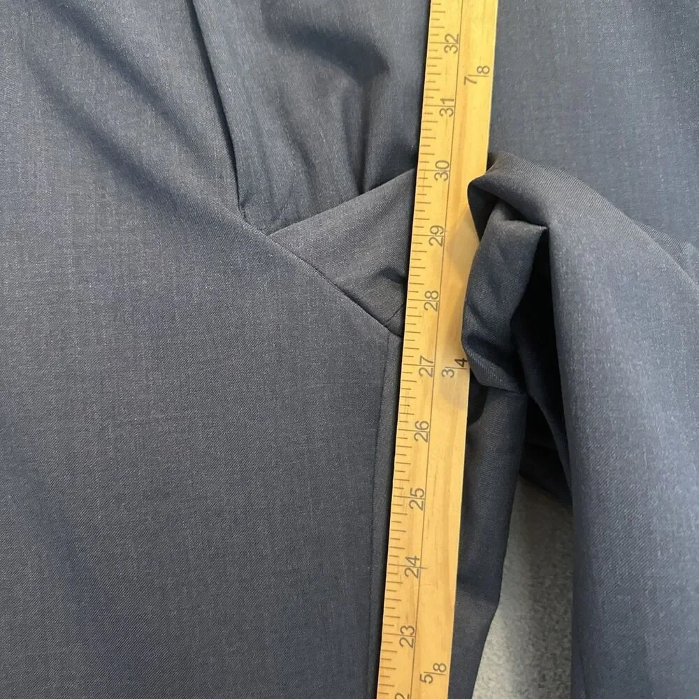 Ballin Dress Pants 100% Super 120s Wool Comfort-Eze Mens 40x27.5 Blue Flat Front